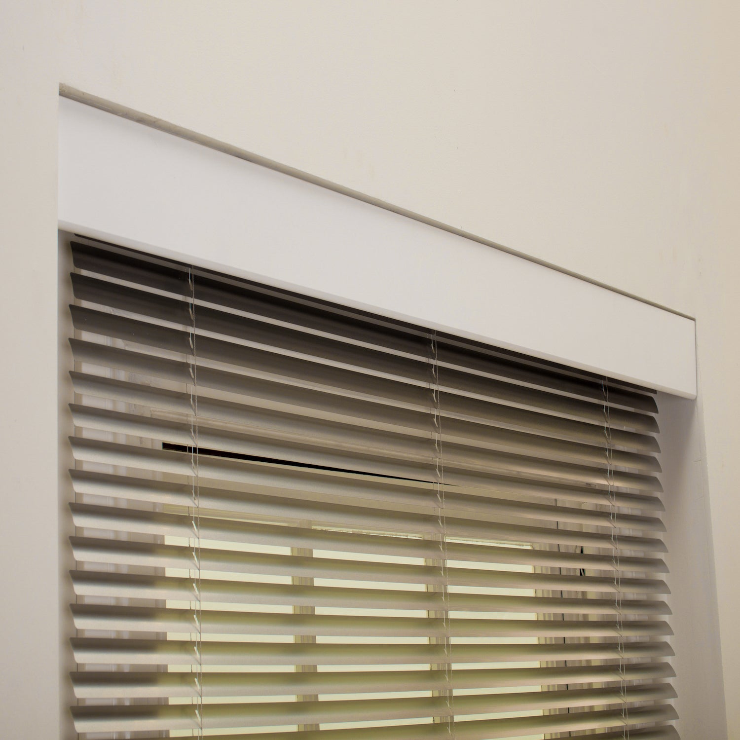 Matt White Flat Pelmet for Roman, Venetian and Vertical Blinds