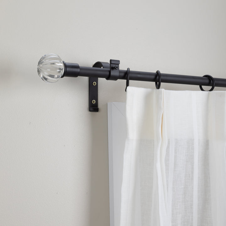 Metal Curtain Pole Kit with Vivienne Finial