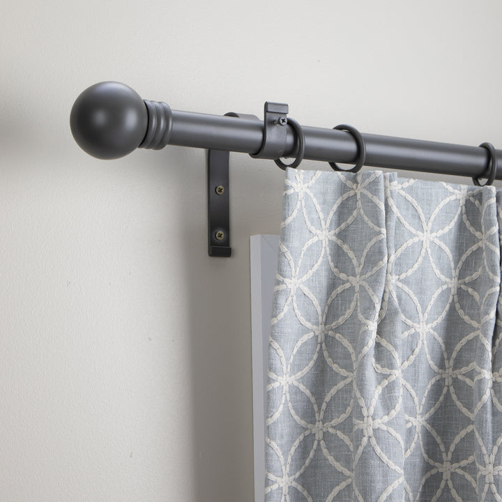 Metal Curtain Pole Kit with Ball finial