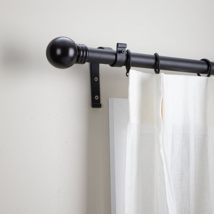 Metal Curtain Pole Kit with Ball finial