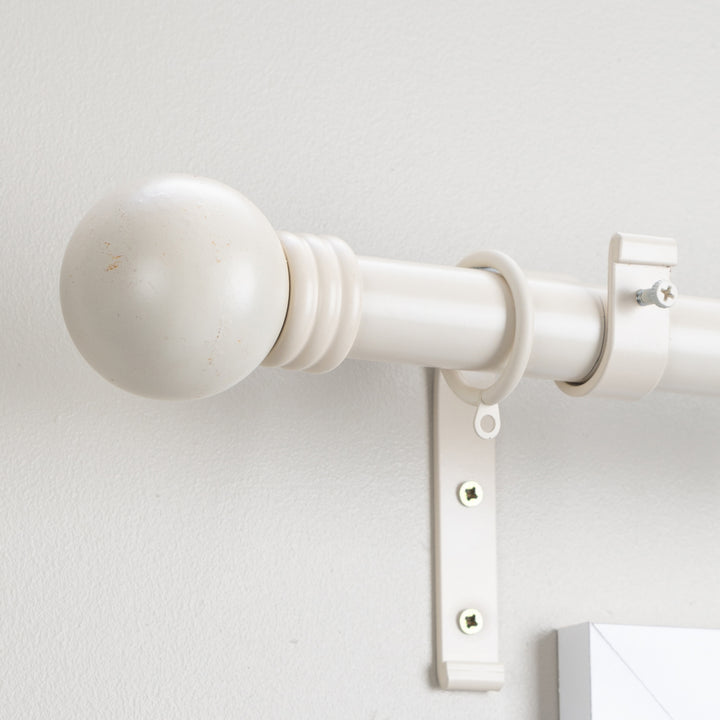 Metal Curtain Pole Kit with Ball finial