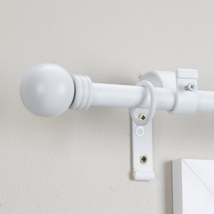 Metal Curtain Pole Kit with Ball finial