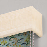 MDF Box Pelmet in Maple Finish Window Cornice for Wall and Architrave Mounted Roller Blinds.