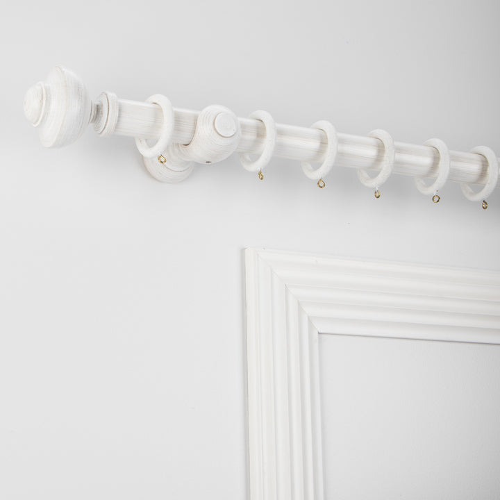 Wood Curtain Pole Kit with Kiel Finial, Dia. 35mm