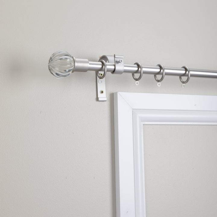 Metal Curtain Pole Kit with Vivienne Finial