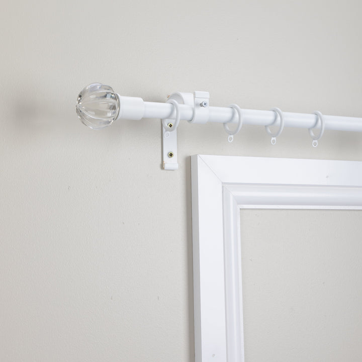 Metal Curtain Pole Kit with Vivienne Finial